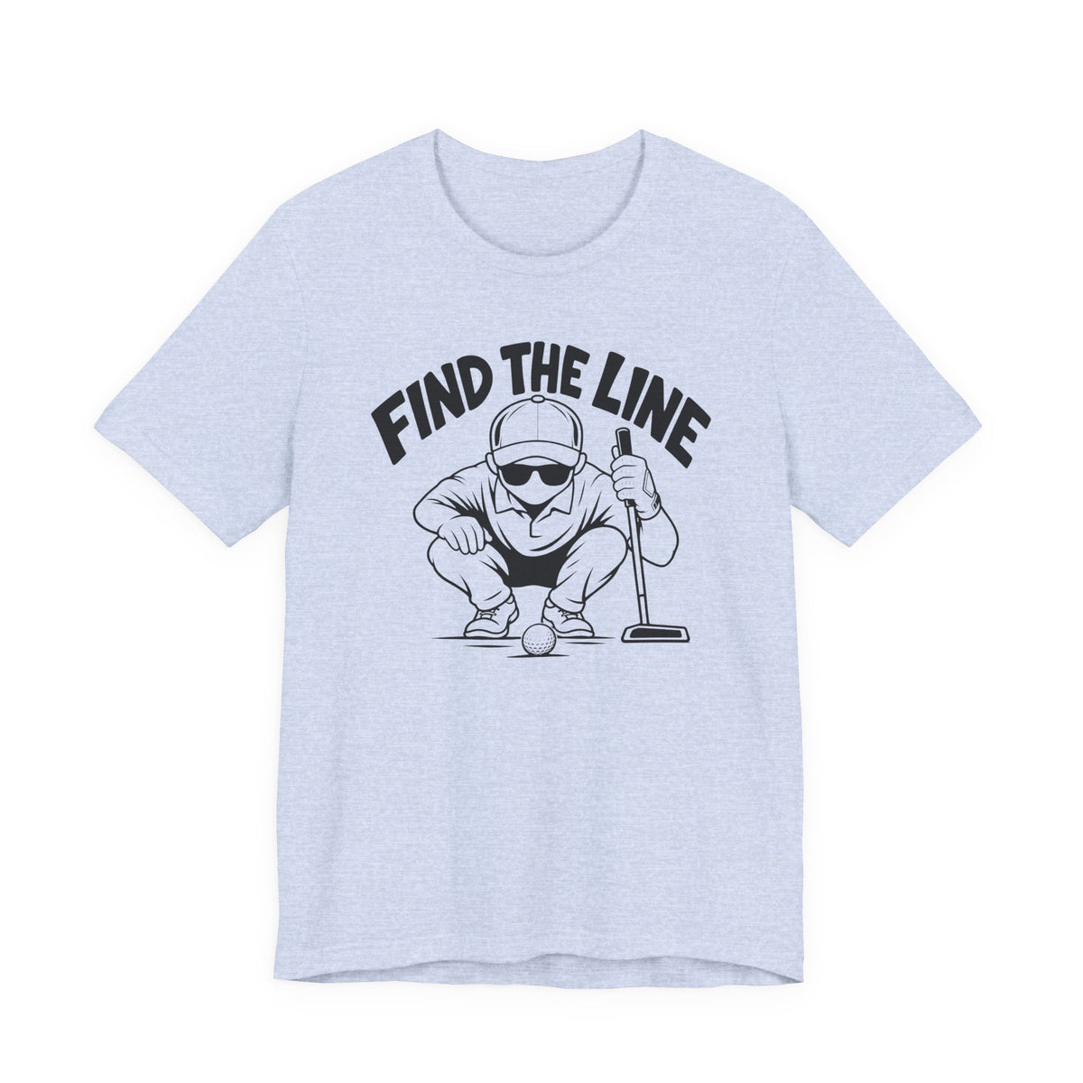 "Find The Line" Golf Tee