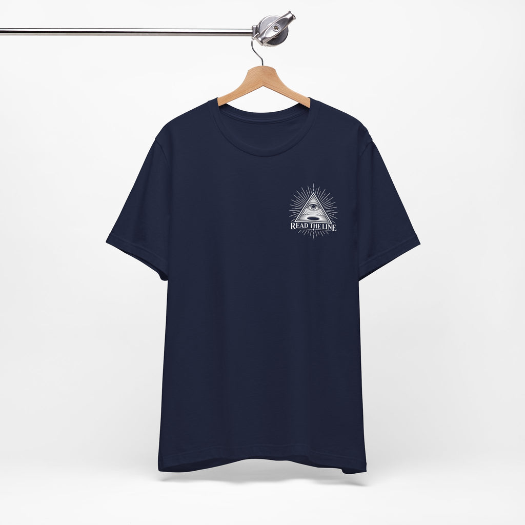 "Read The Line" Chest Tee