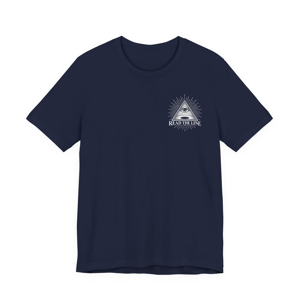 "Read The Line" Chest Tee