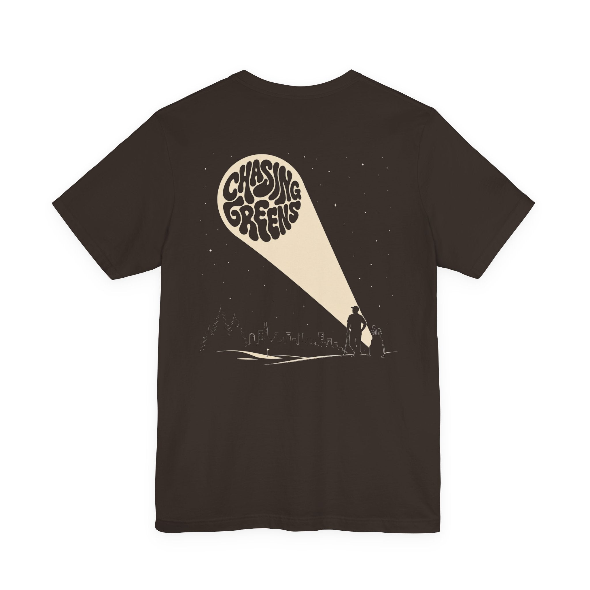 "Chasing Greens" Golf Tee