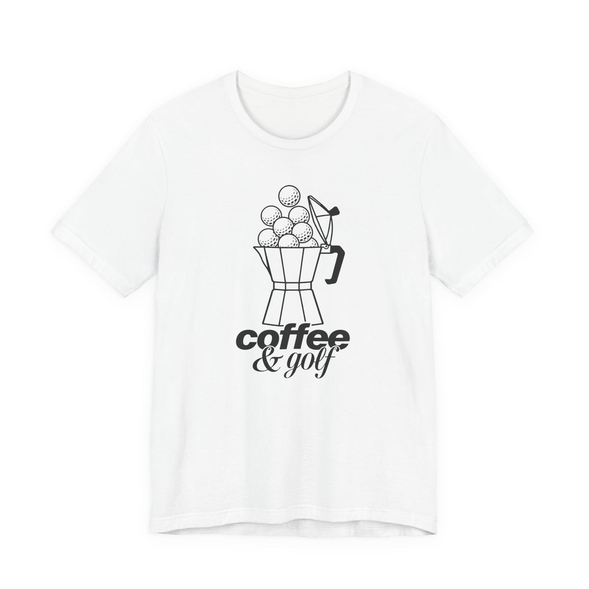 "Coffee & Golf" Club Tee