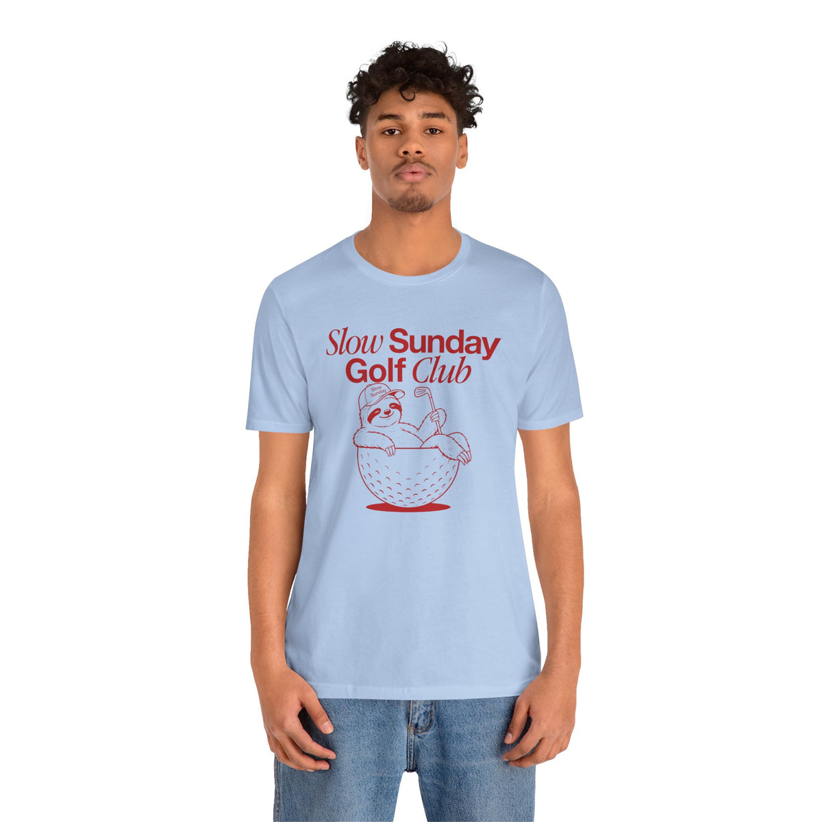 "Slow Sunday Golf" Club Tee