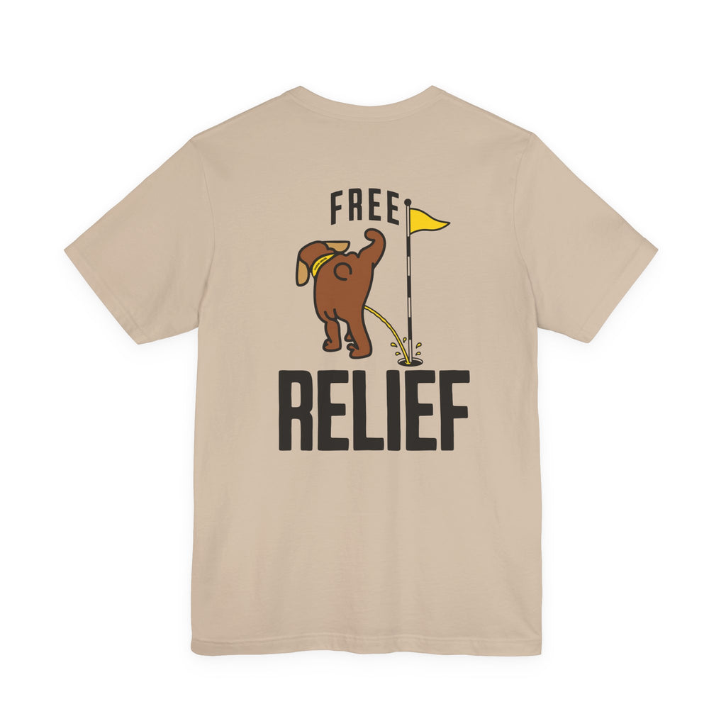 "Free Relief" Golf Tee