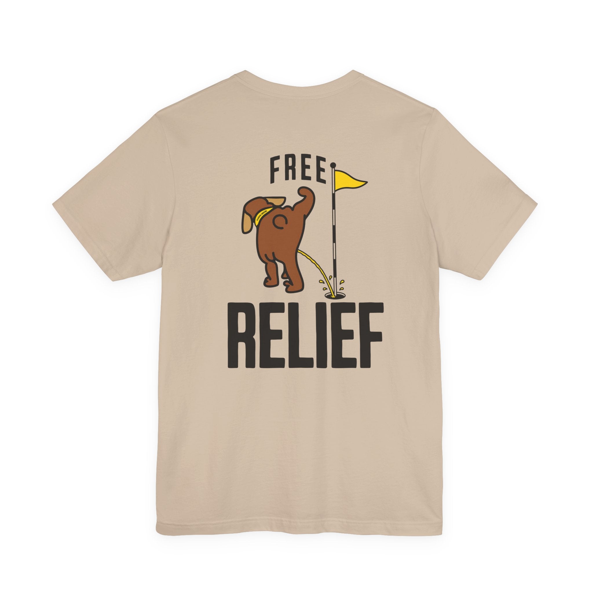 "Free Relief" Golf Tee