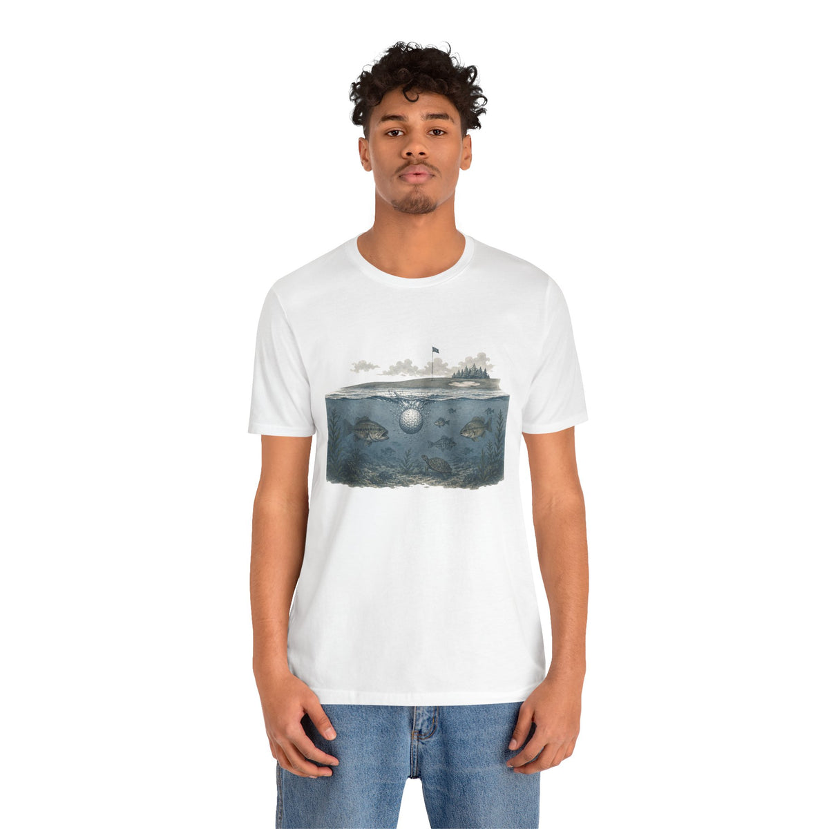 "Water Hazard Life" Golf Tee