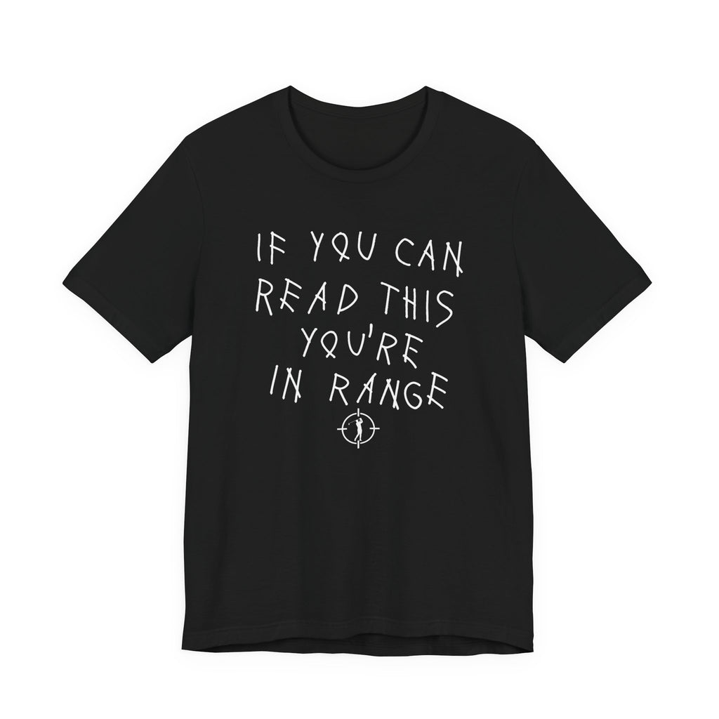 "In Range" Golf Tee