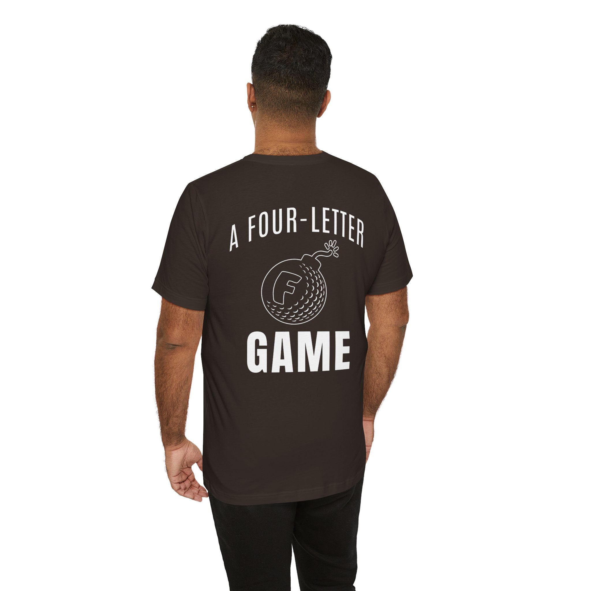 "Four Letter Game" Golf Tee
