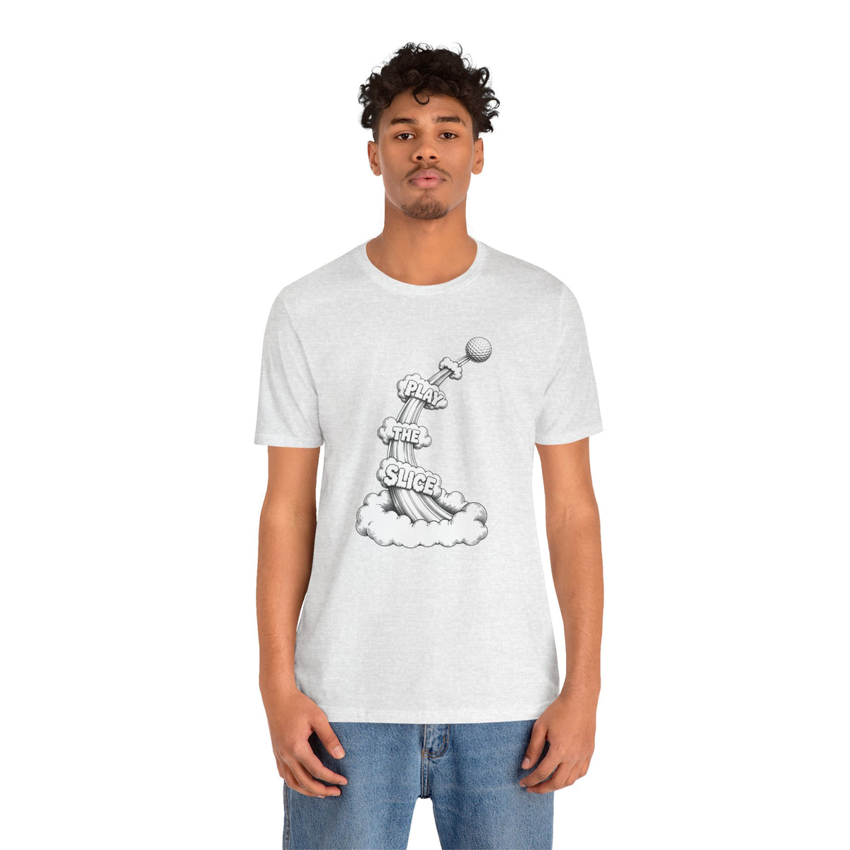 "Play The Slice" Golf Tee