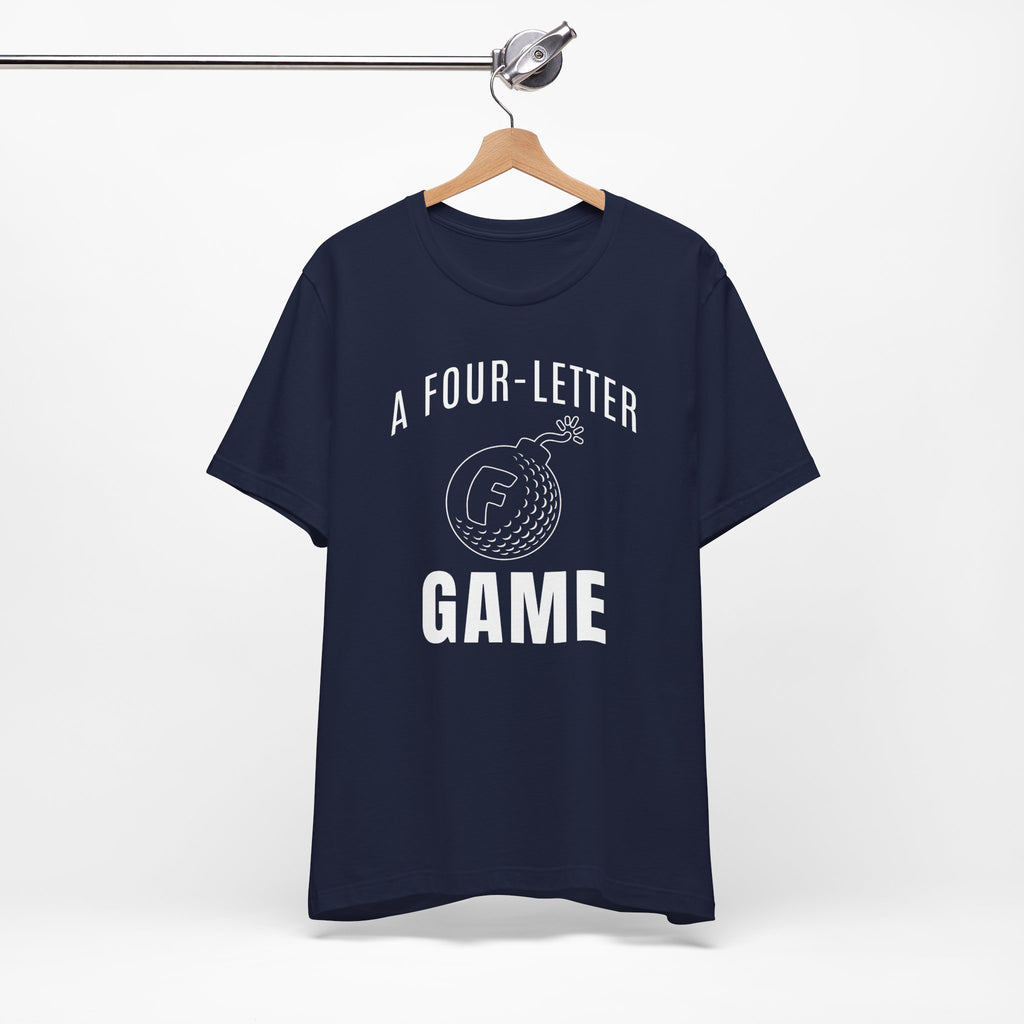 "Four Letter Game" Golf Tee