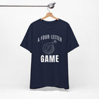 "Four Letter Game" Golf Tee