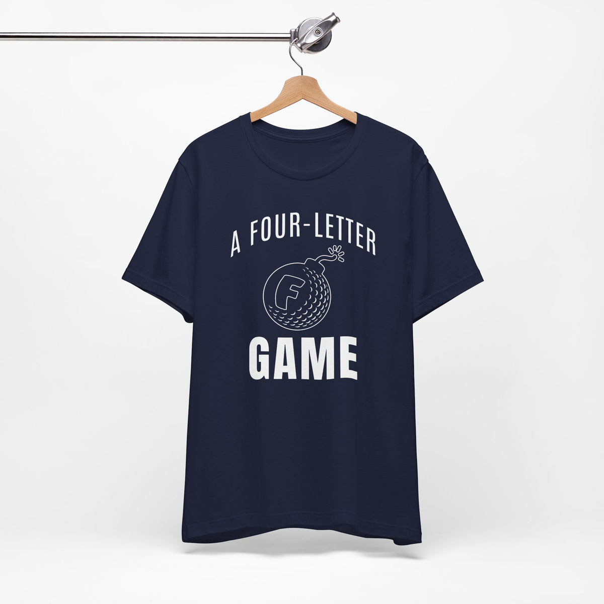 "Four Letter Game" Golf Tee