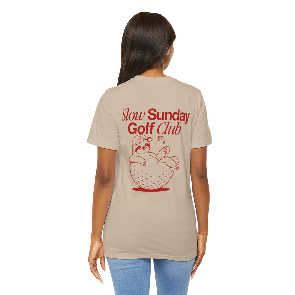 "Slow Sunday Golf" Club Tee