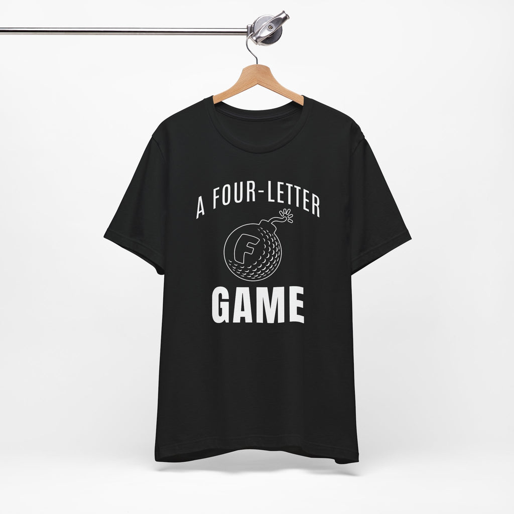 "Four Letter Game" Golf Tee
