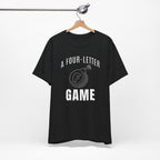"Four Letter Game" Golf Tee