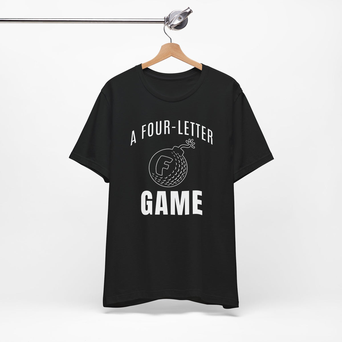 "Four Letter Game" Golf Tee
