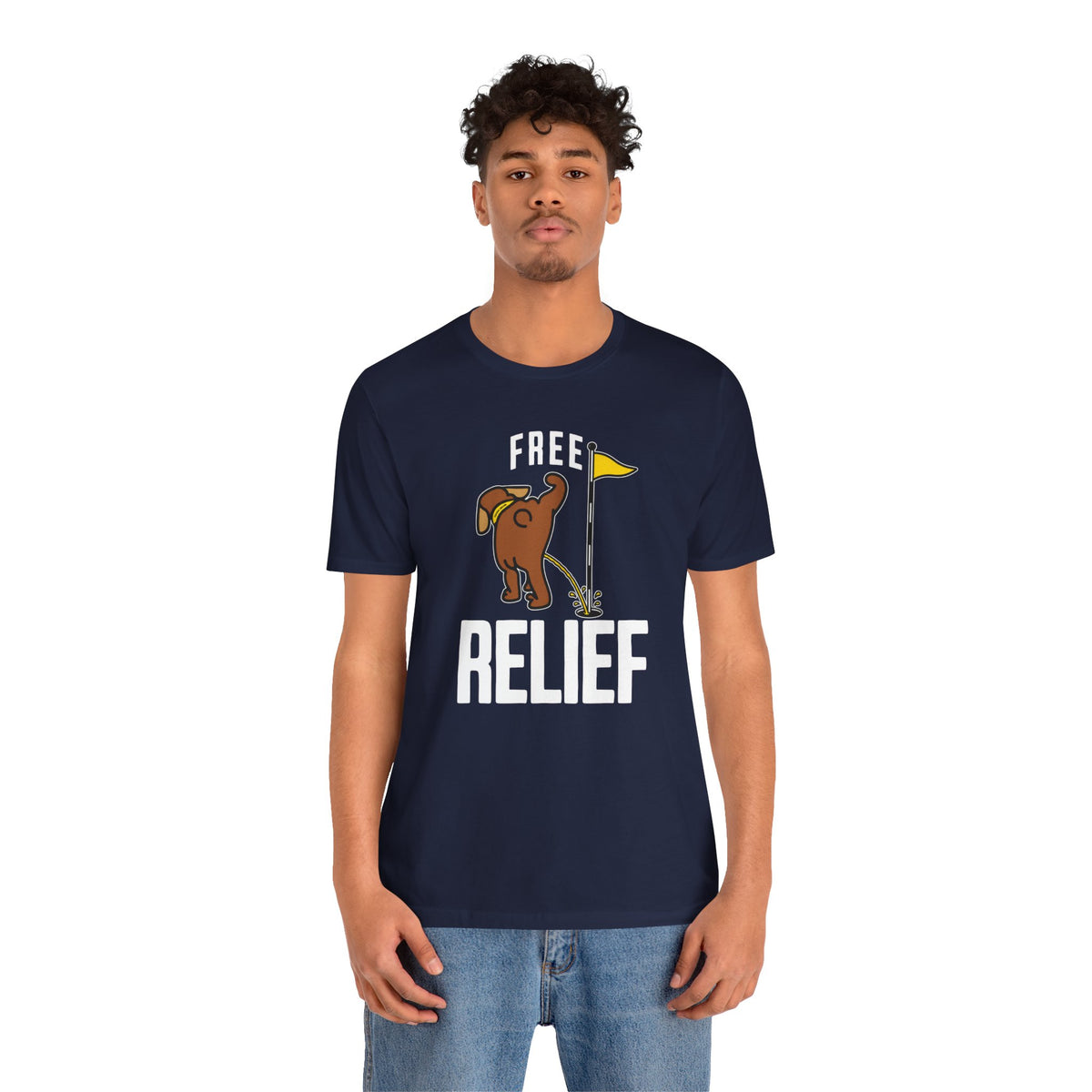 "Free Relief" Golf Tee