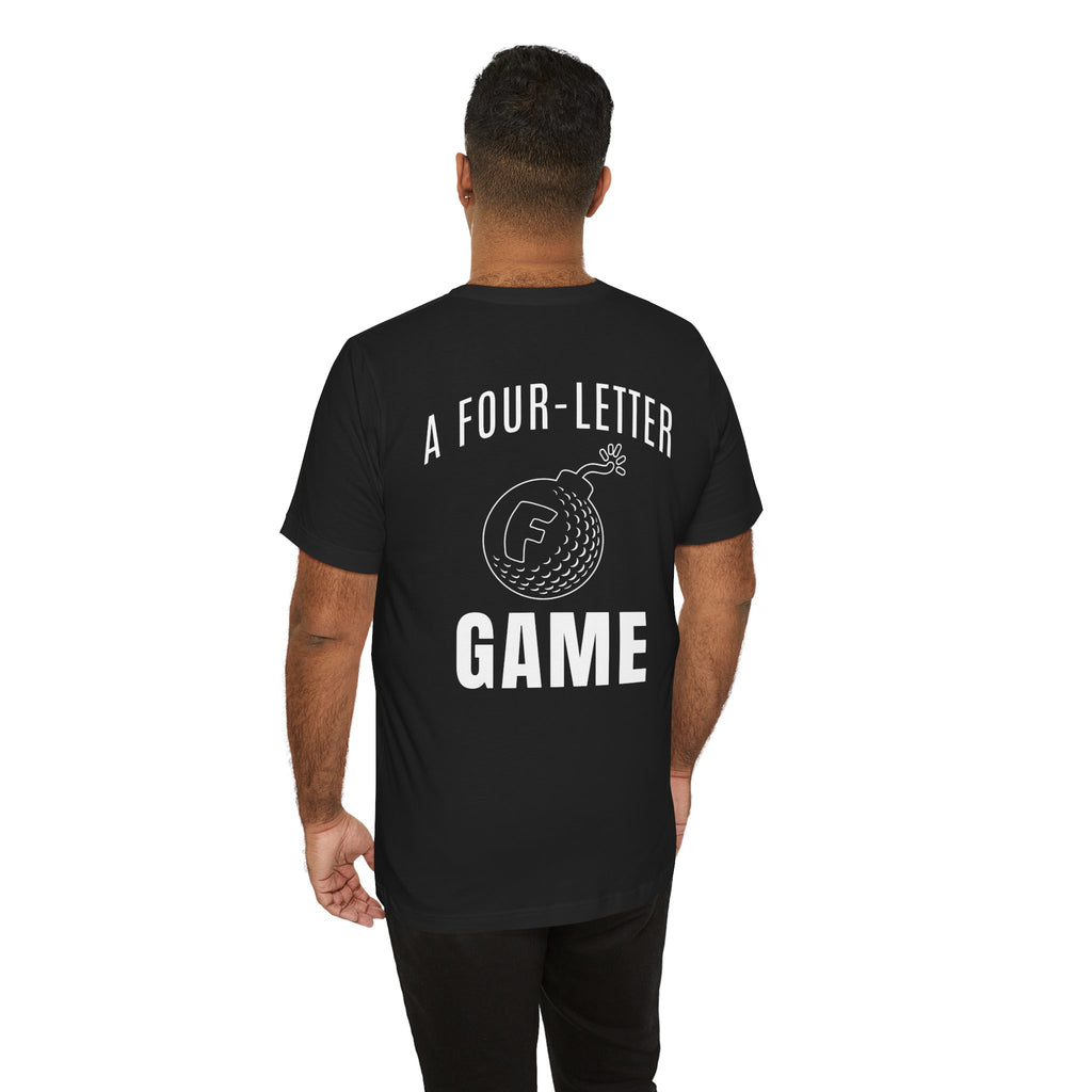 "Four Letter Game" Golf Tee