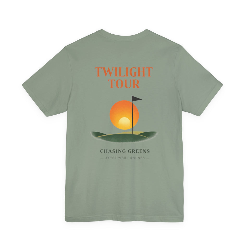 The "Twilight Rounds Golfer" Tee