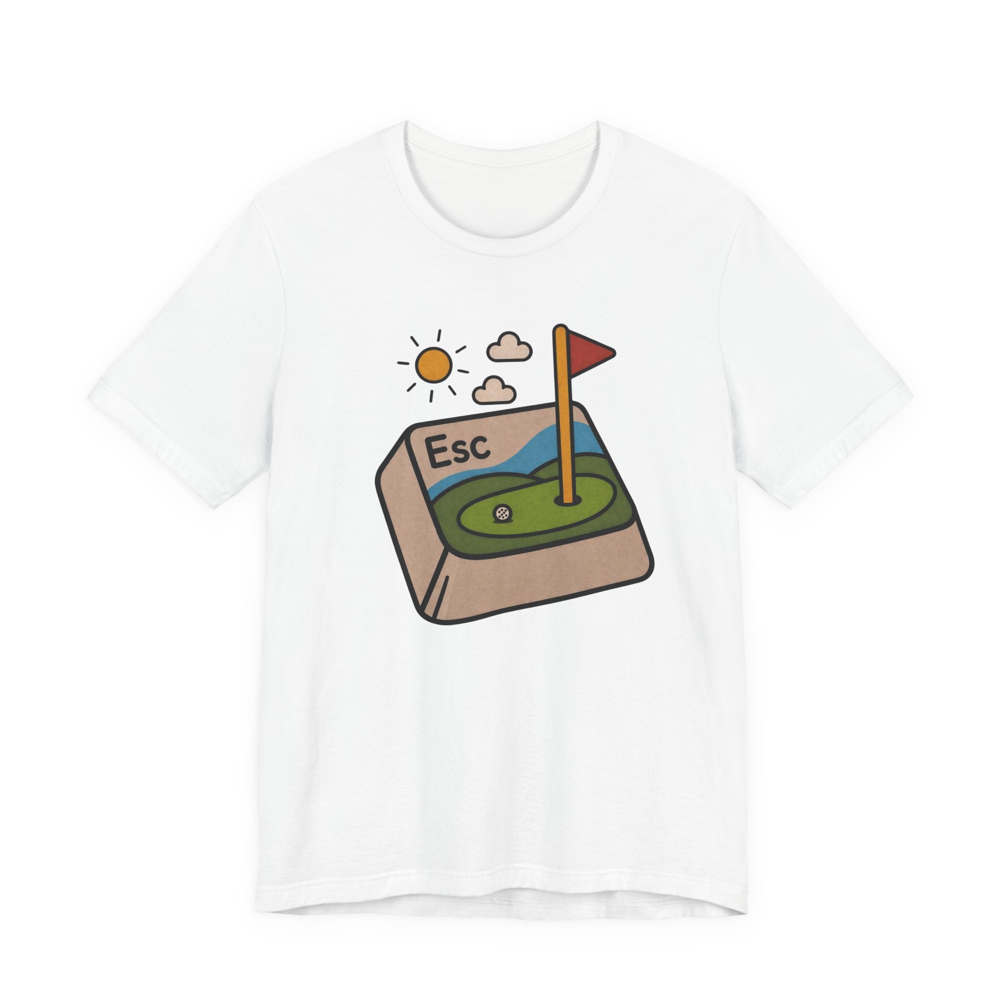 The "Golf Escape Button" Tee