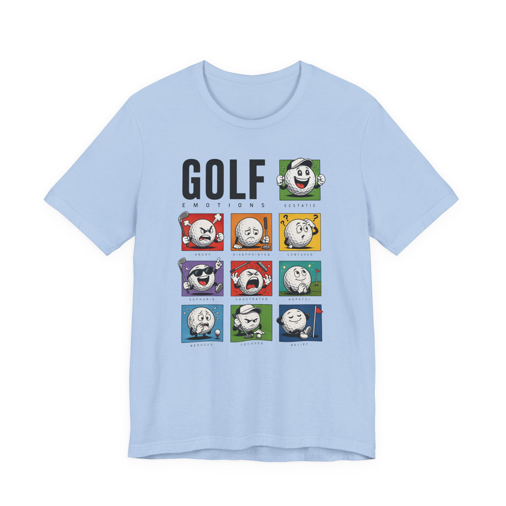 The "Many Moods Of Golf" Tee