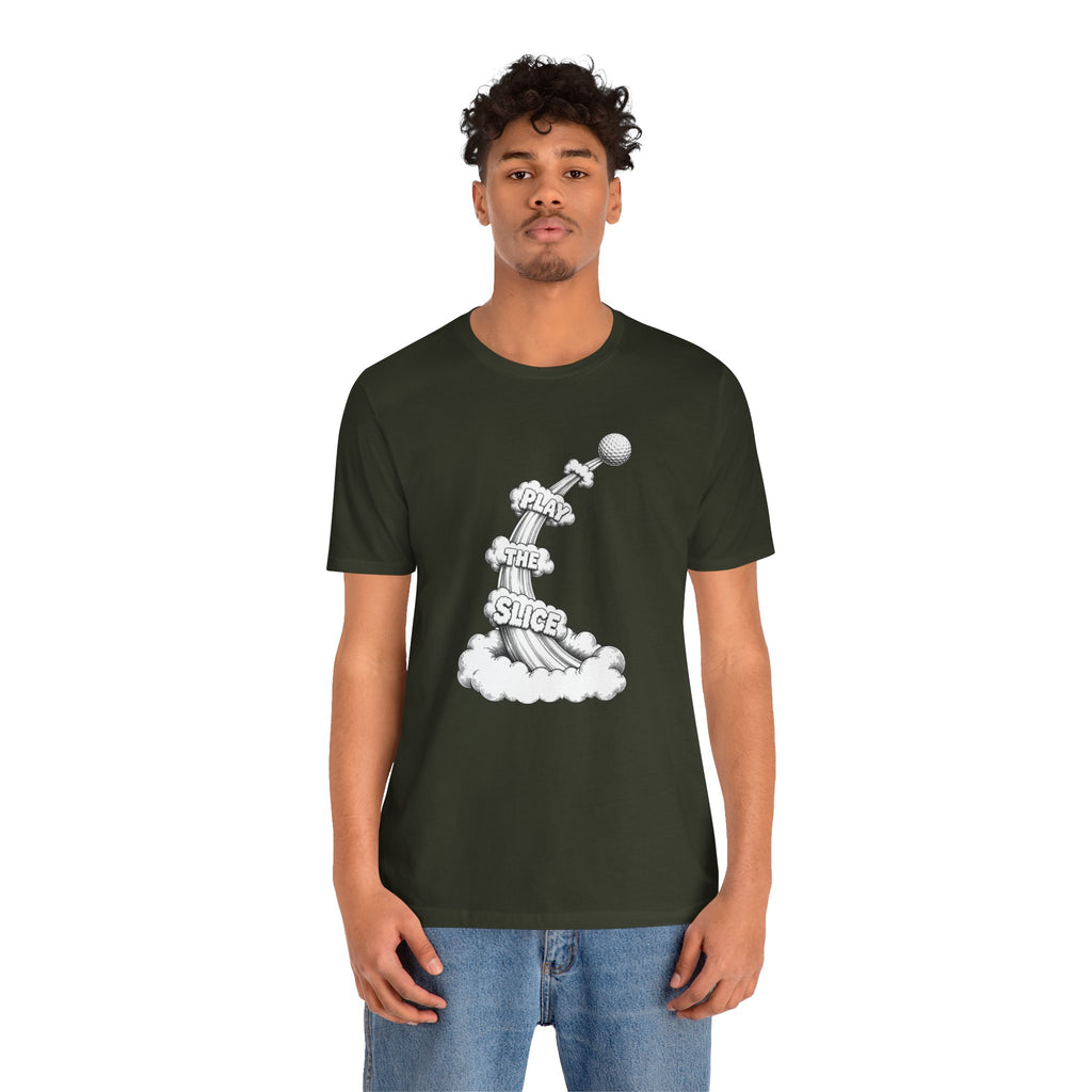 "Play The Slice" Golf Tee