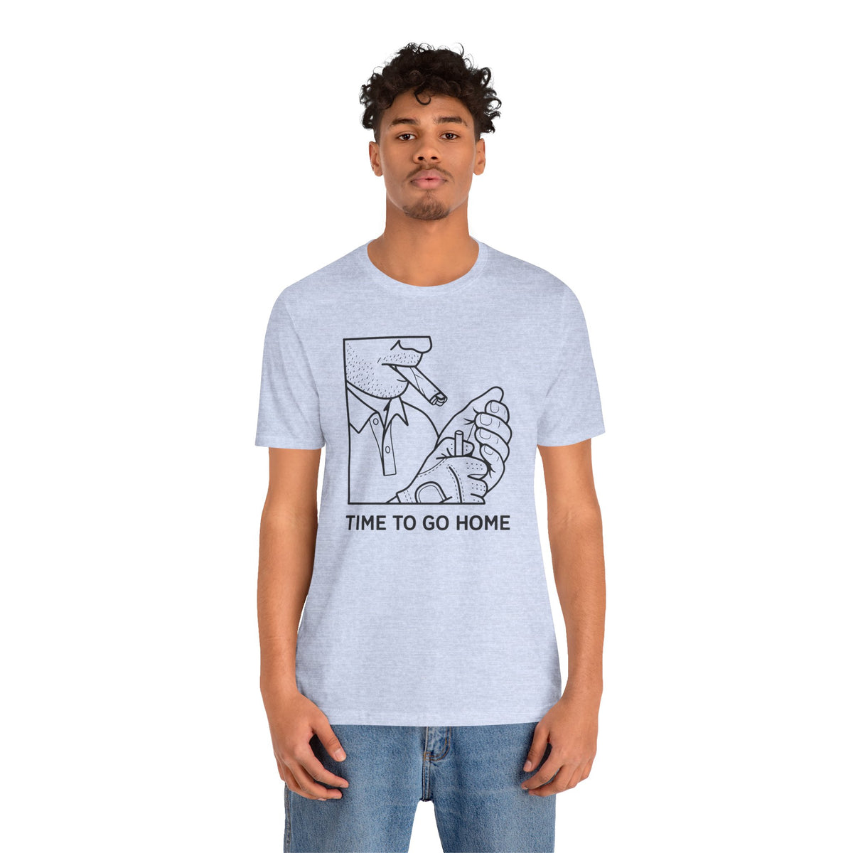 "Time To Go Home" Golf Tee