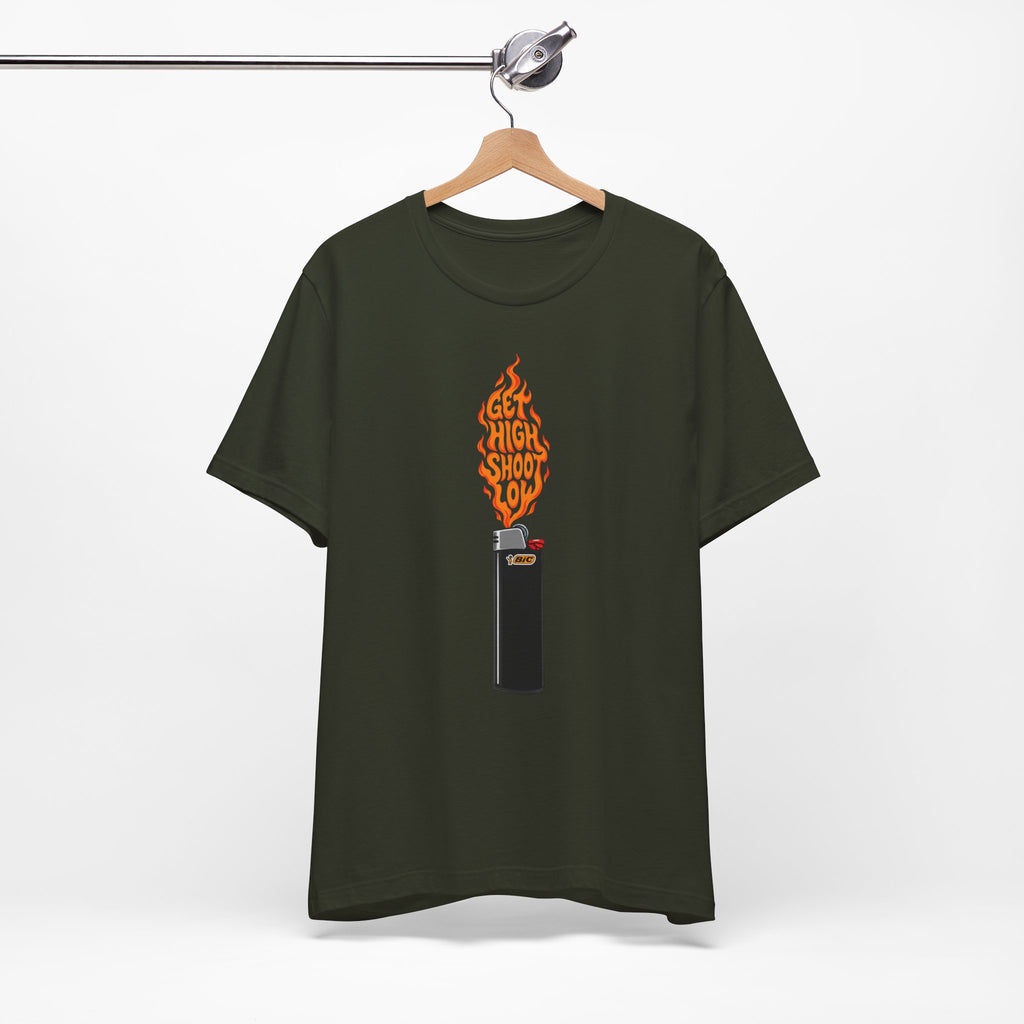 "Get High Shoot Low" Golf Tee