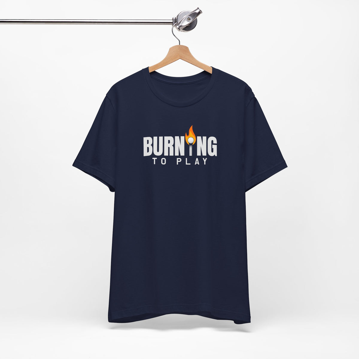 "Burning To Play" Golf Tee