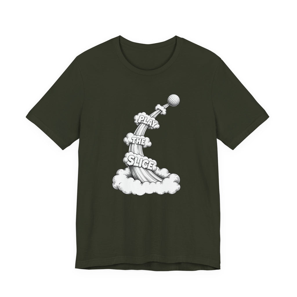 "Play The Slice" Golf Tee