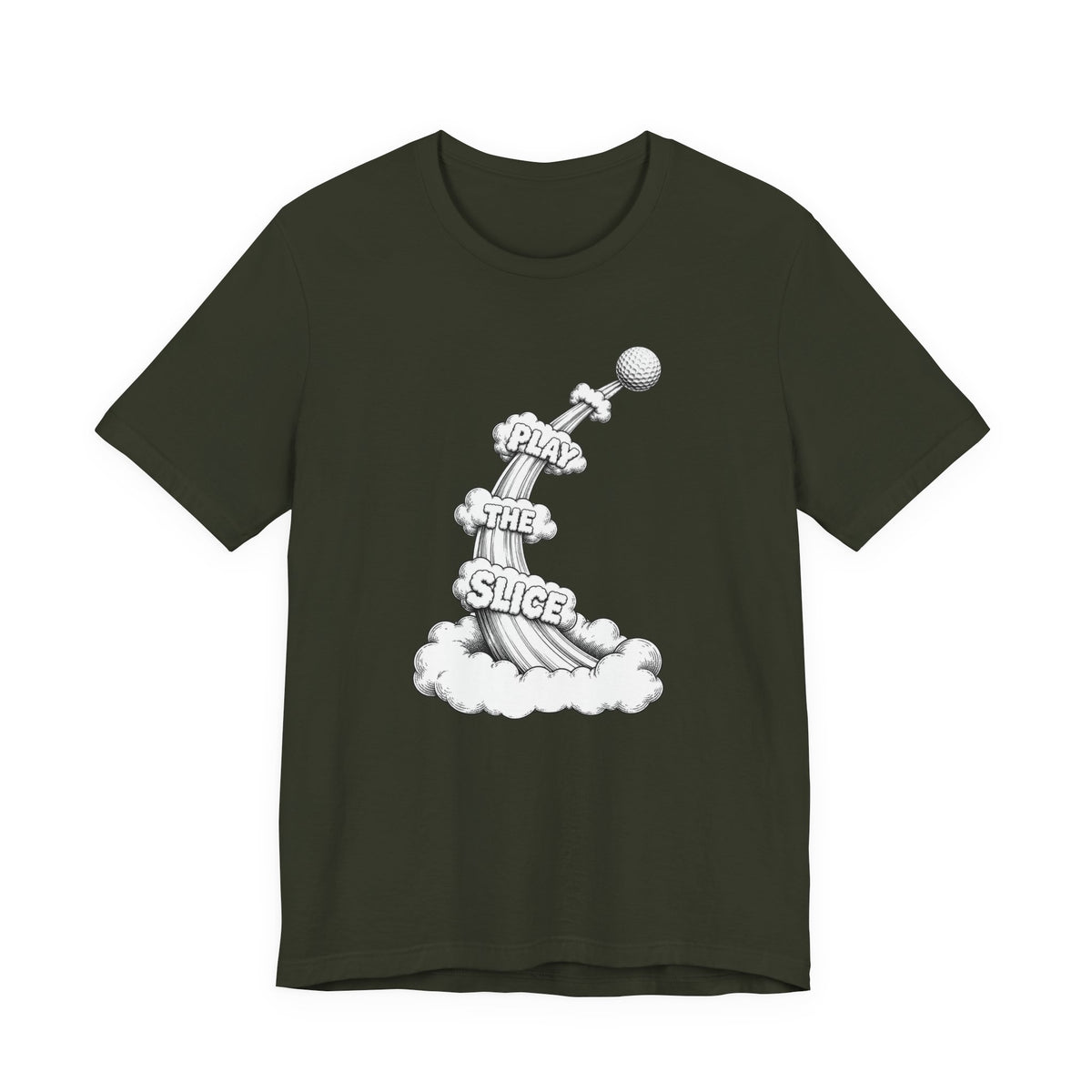 "Play The Slice" Golf Tee