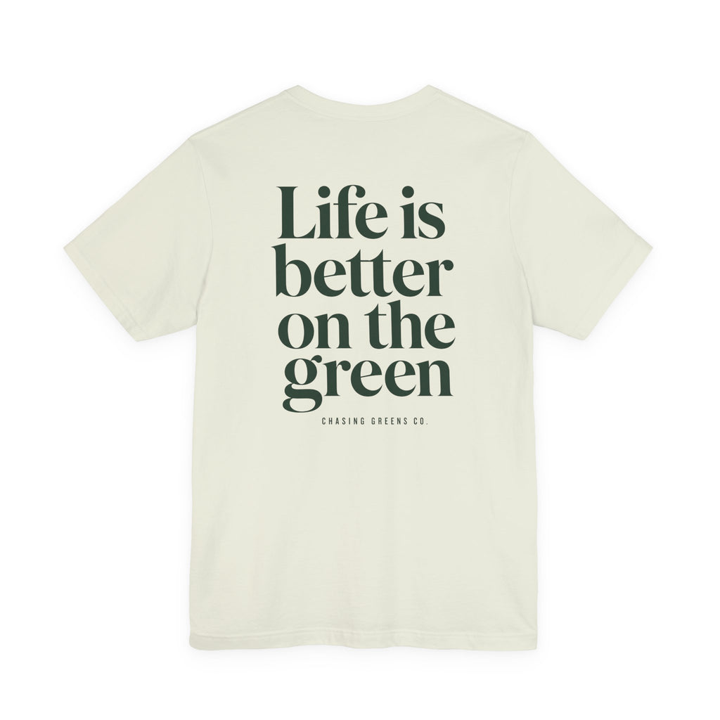 "Better On Greens" Golf Tee