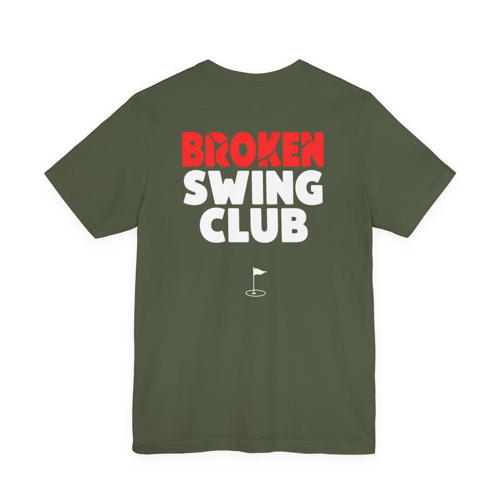 "Broken Swing Club" Golf Tee