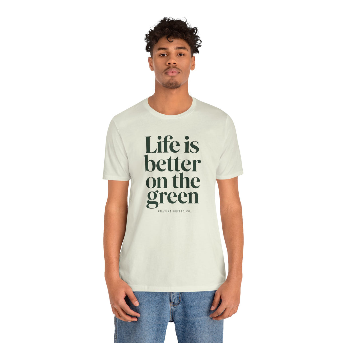 "Better On Greens" Golf Tee