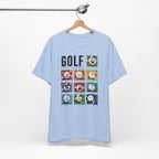 The "Many Moods Of Golf" Tee