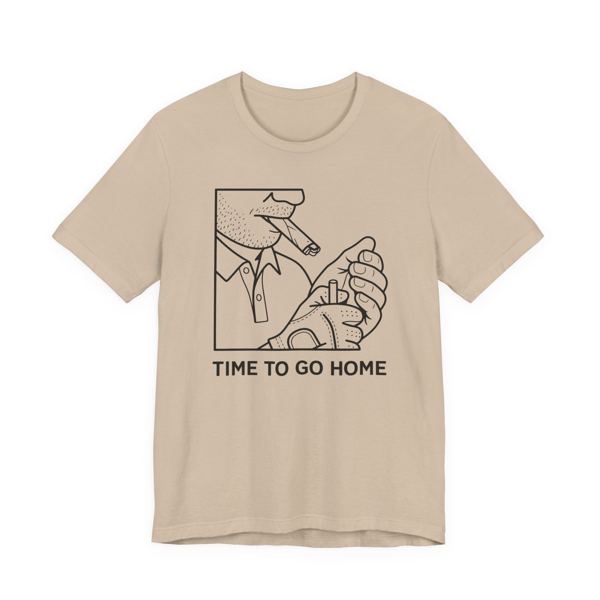 "Time To Go Home" Golf Tee
