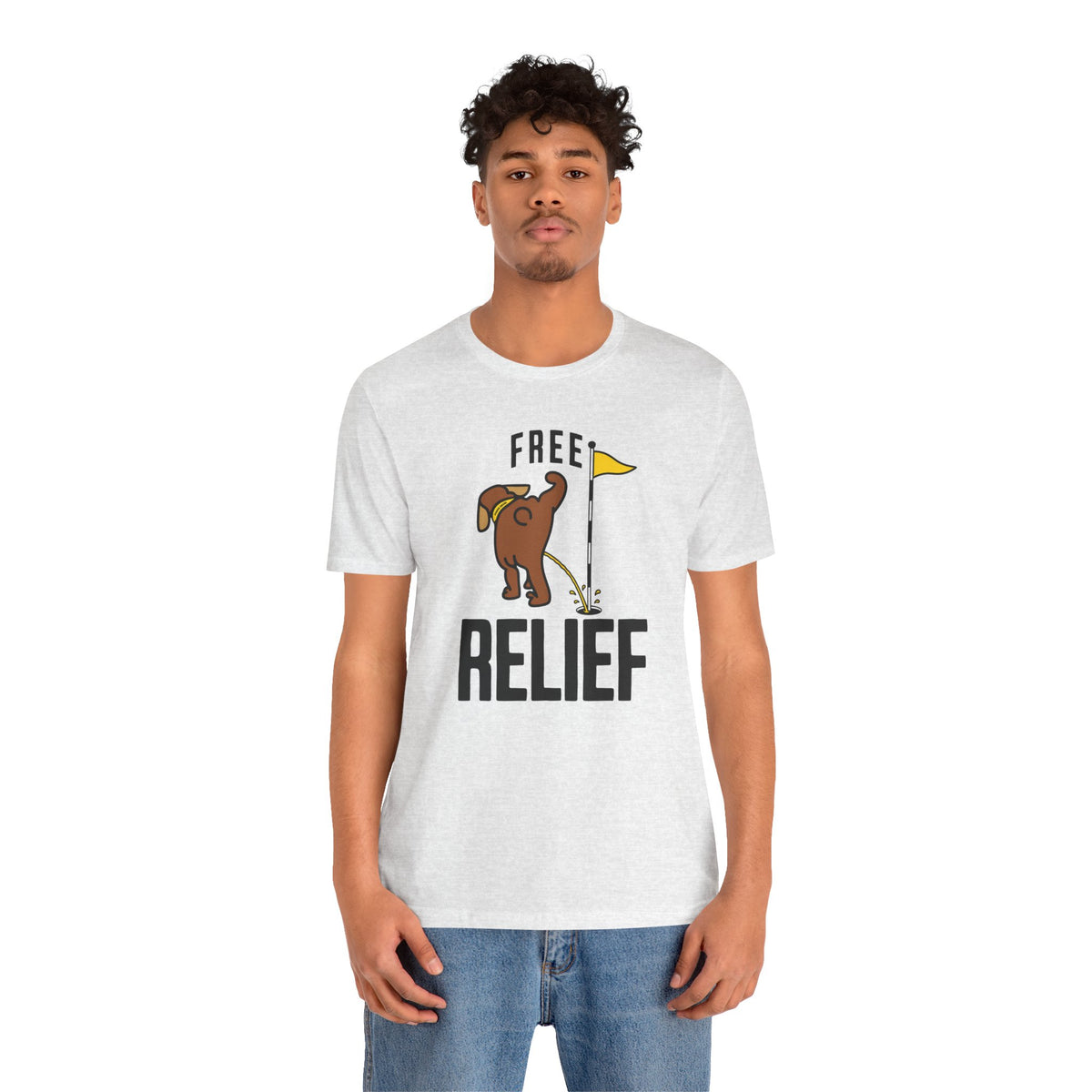 "Free Relief" Golf Tee