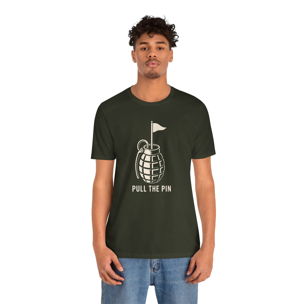 "Pull The Pin" Golf Tee