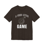 "Four Letter Game" Golf Tee