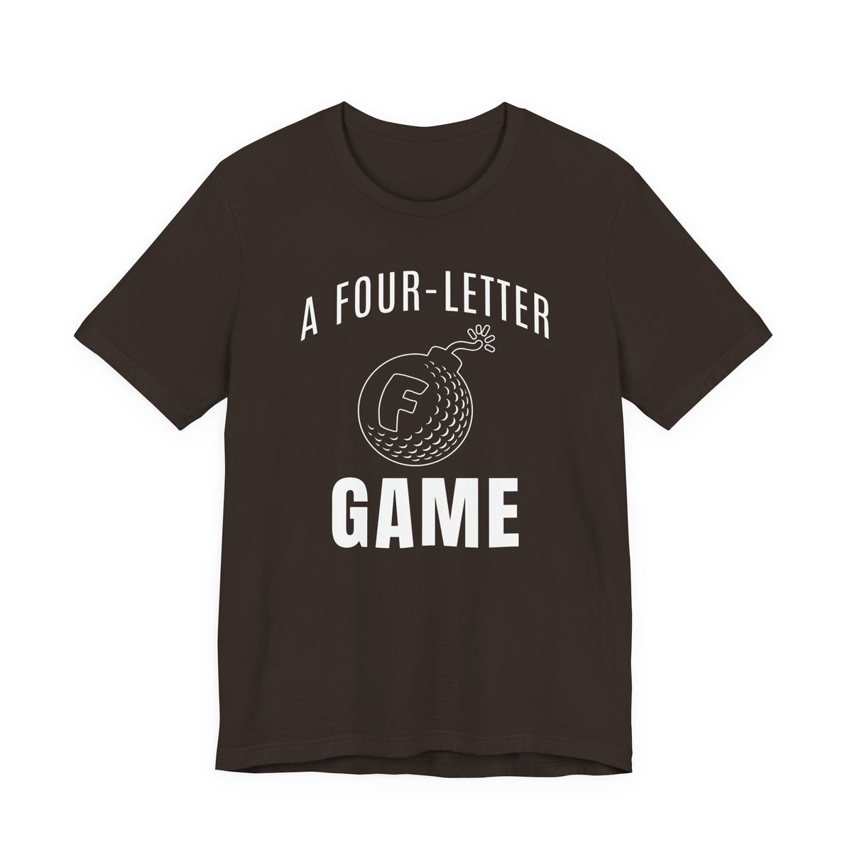 "Four Letter Game" Golf Tee