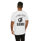 "Four Letter Game" Golf Tee