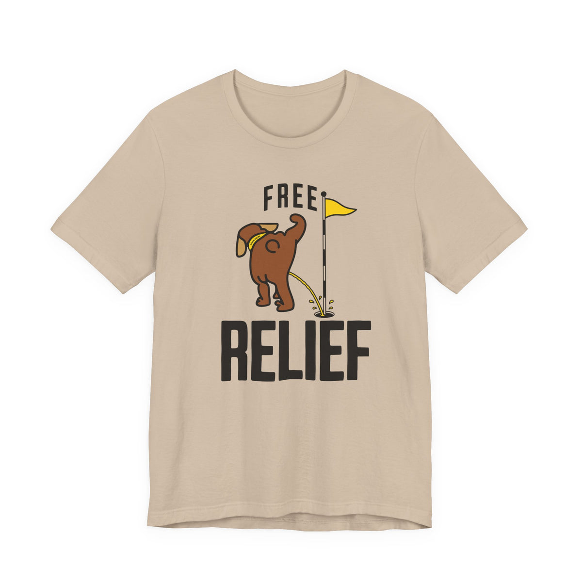 "Free Relief" Golf Tee