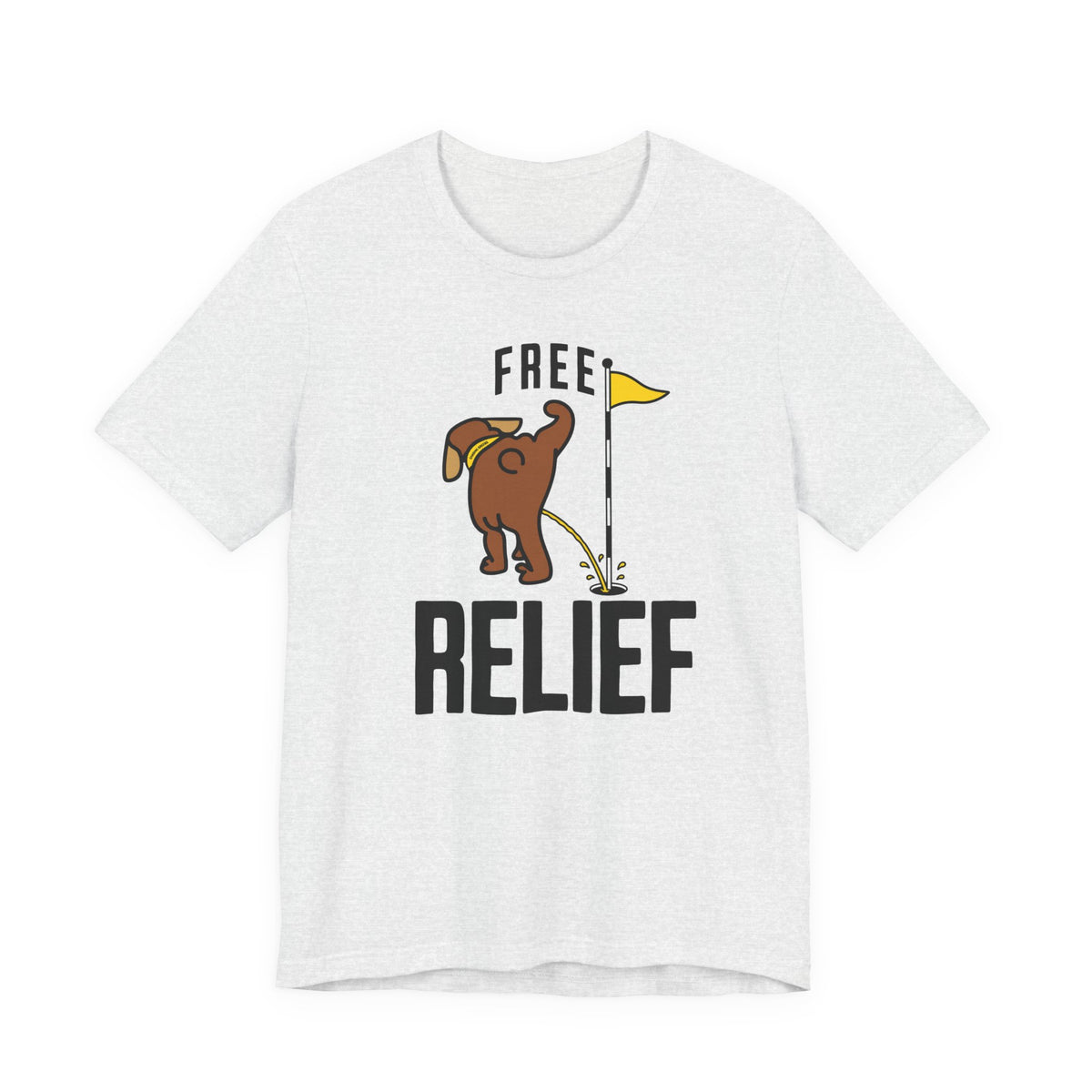 "Free Relief" Golf Tee