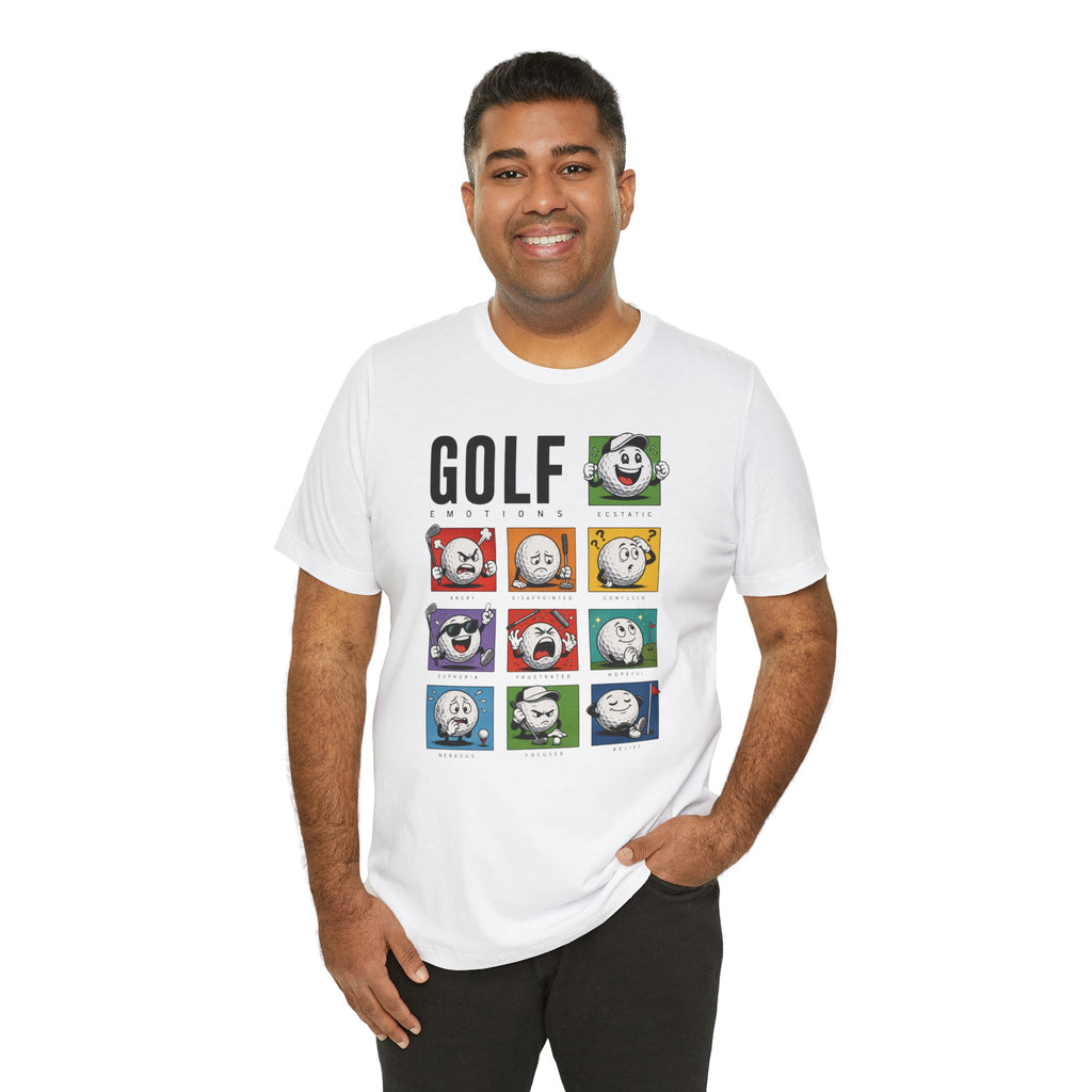 The "Many Moods Of Golf" Tee