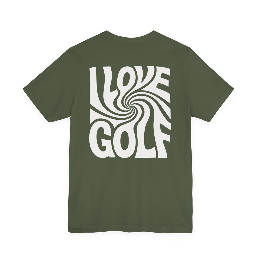 "I Love Golf" Golf Tee