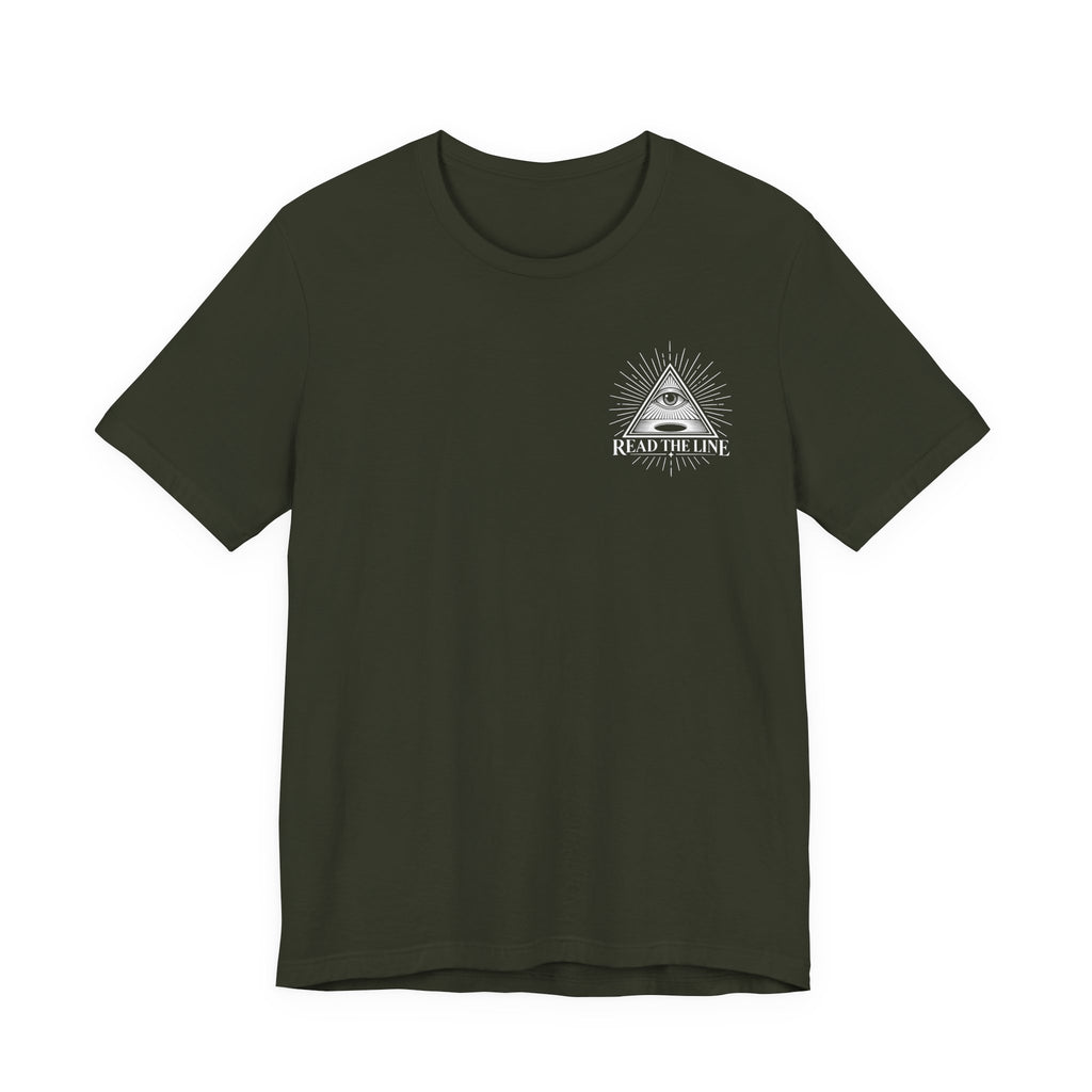 "Read The Line" Chest Tee
