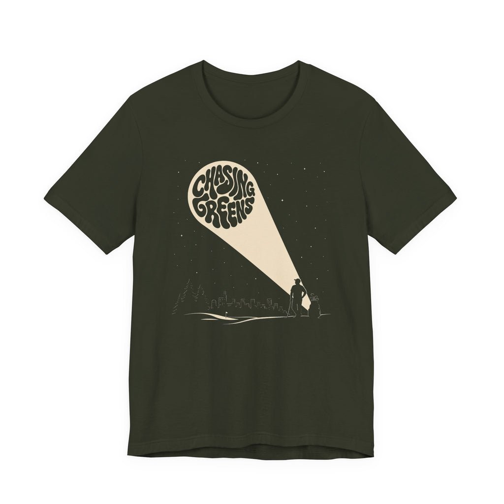 "Chasing Greens" Golf Tee