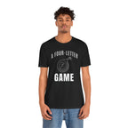 "Four Letter Game" Golf Tee