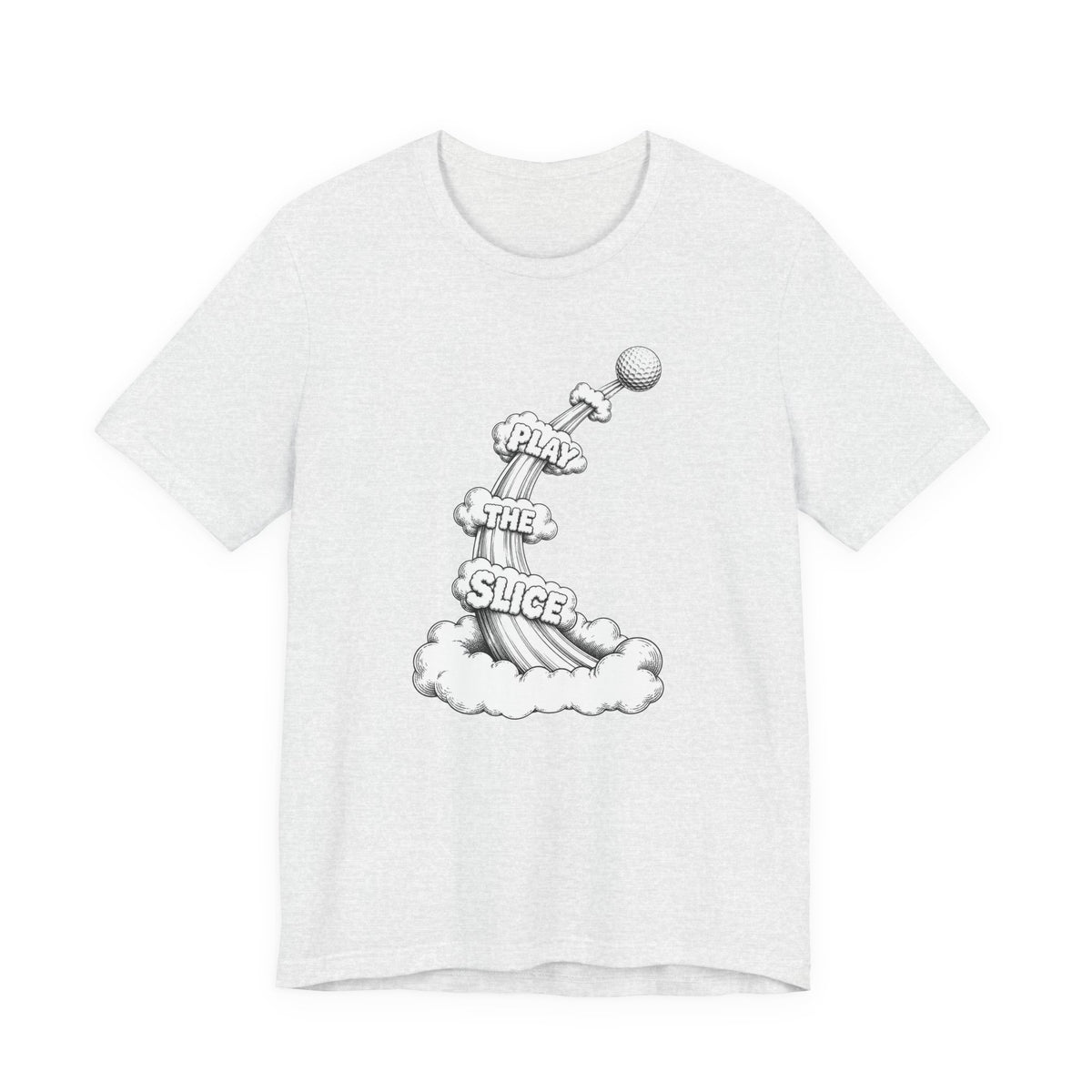 "Play The Slice" Golf Tee