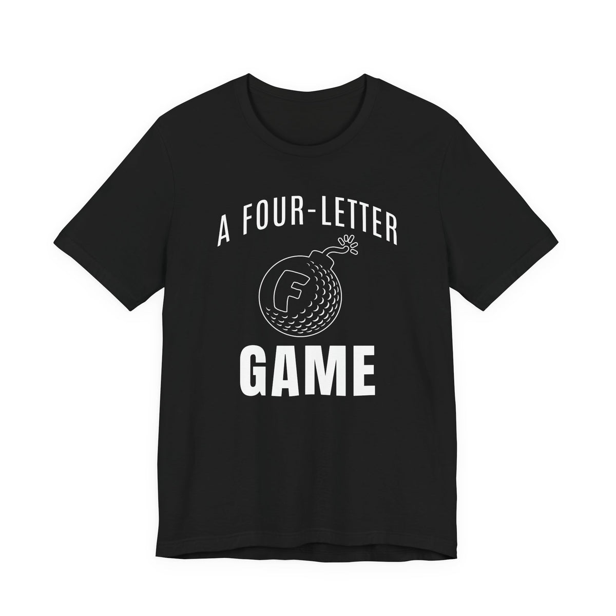 "Four Letter Game" Golf Tee