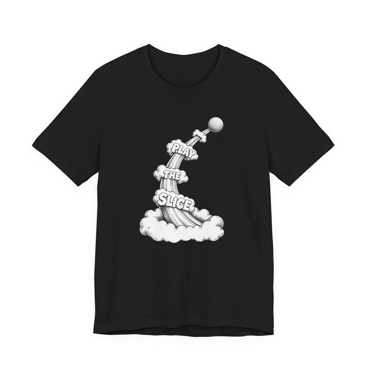 "Play The Slice" Golf Tee